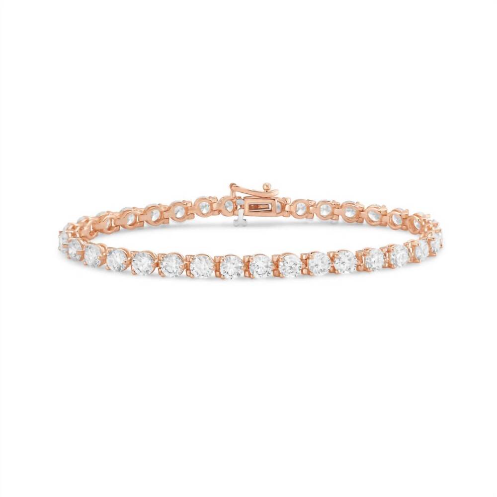 NEW DIANA M JEWELS women's round lab-grown diamond jewelry bracelet (15.00 ct) -
